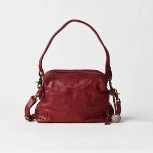 Wanderers Travel Co. Manhattan Crossbody in burgundy